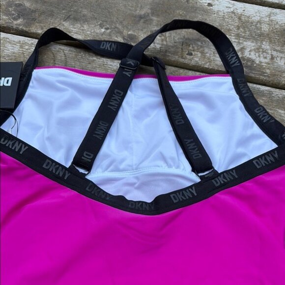 DKNY Fuchsia One Piece Bathing Suit size S - Picture 6 of 6